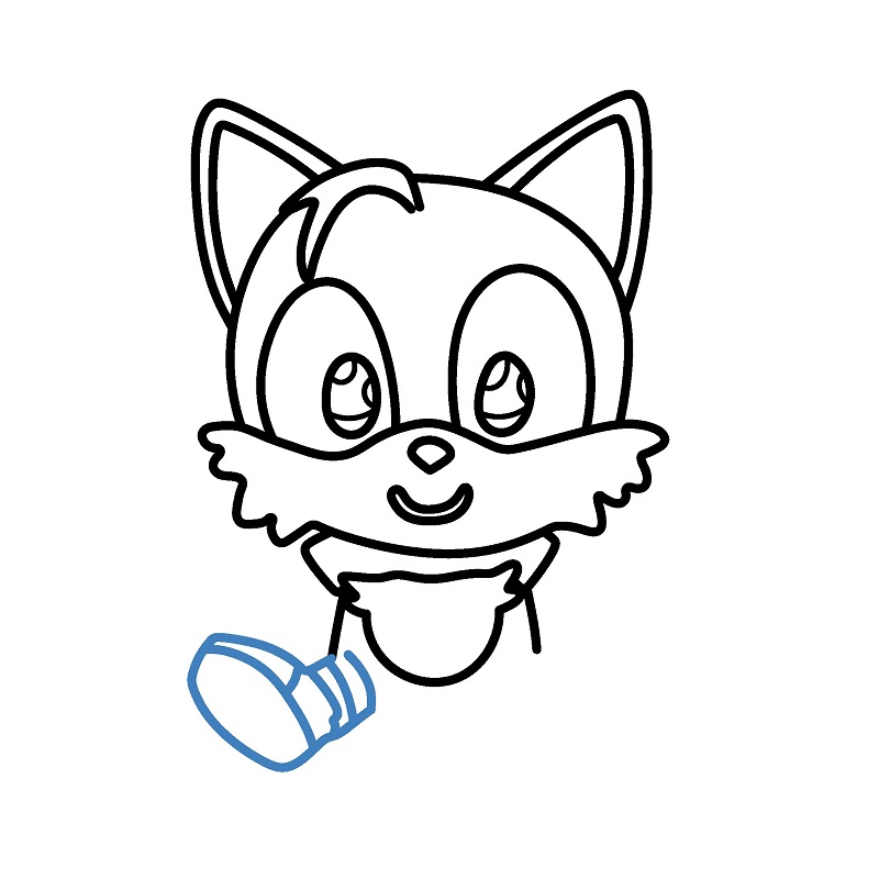 Hướng dẫn vẽ Tails chibi. - Bước 7