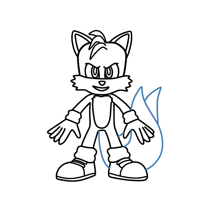 Hướng dẫn vẽ Tails cực ngầu. - Bước 10