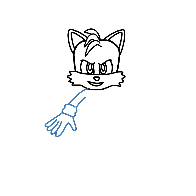 Hướng dẫn vẽ Tails cực ngầu. - Bước 5