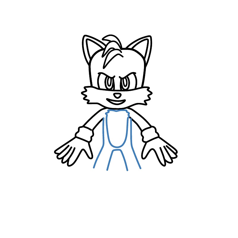 Hướng dẫn vẽ Tails cực ngầu. - Bước 7