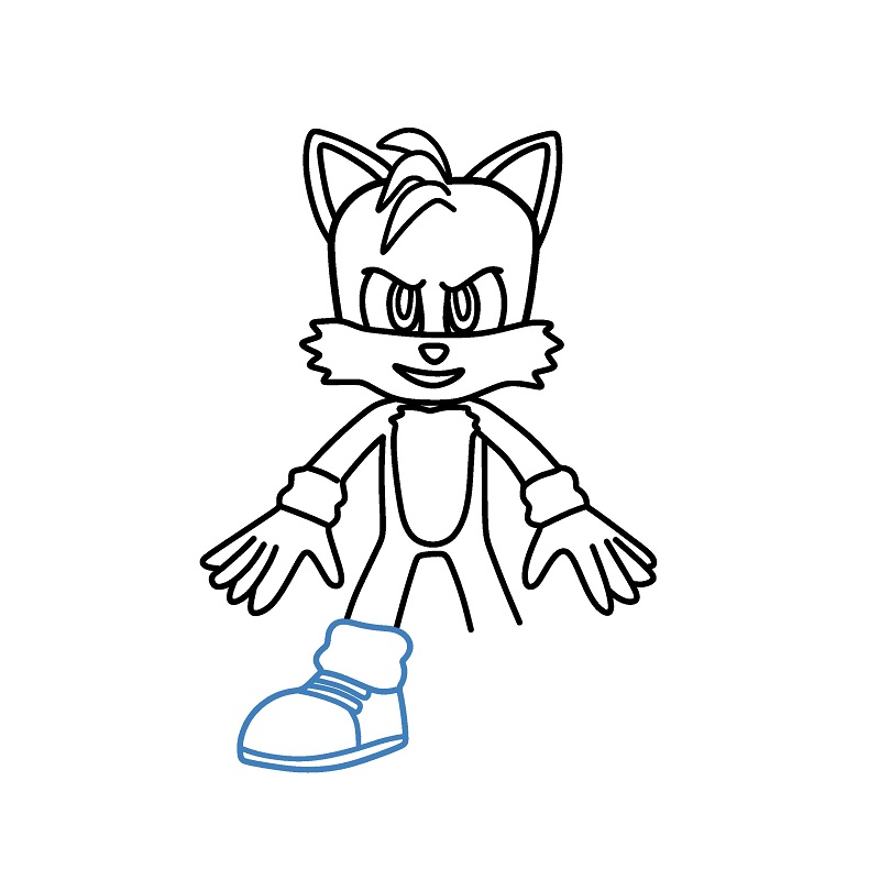 Hướng dẫn vẽ Tails cực ngầu. - Bước 8