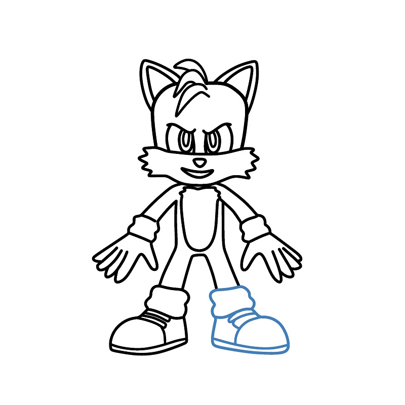 Hướng dẫn vẽ Tails cực ngầu. - Bước 9