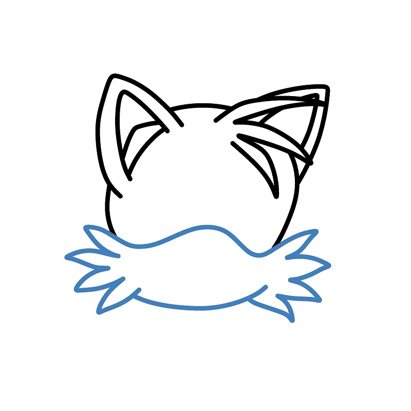 Hướng dẫn vẽ đầu của Tails. - Bước 4