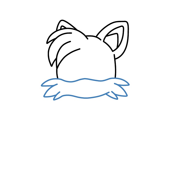 Hướng dẫn vẽ Tails dễ thương. - Bước 3