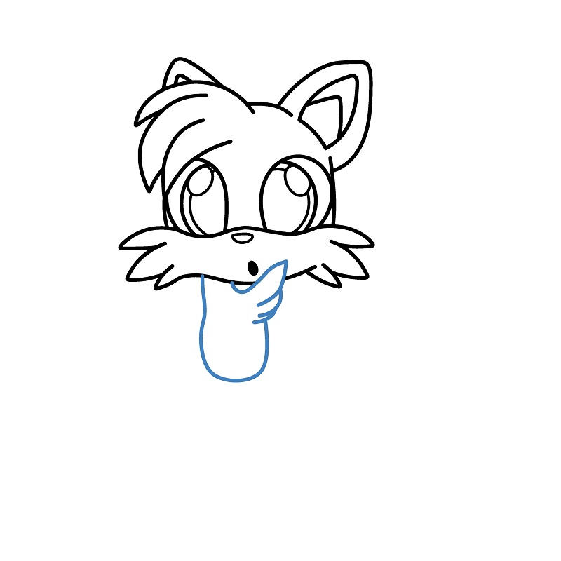 Hướng dẫn vẽ Tails dễ thương. - Bước 5