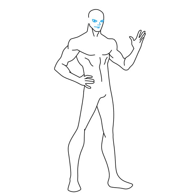 Hướng dẫn vẽ The Flash (một siêu anh hùng trong DC Comics) cho bé - Bước 6