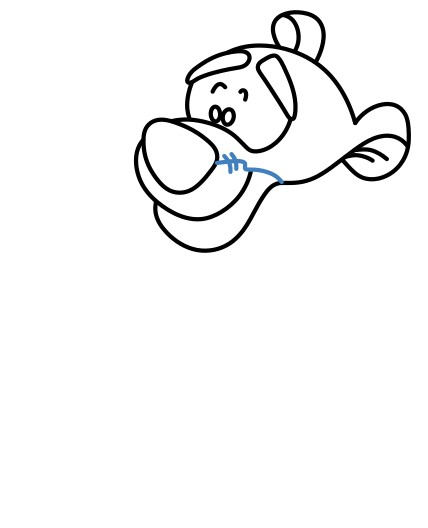 Hướng dẫn vẽ Tigger đang ngồi. - Bước 5