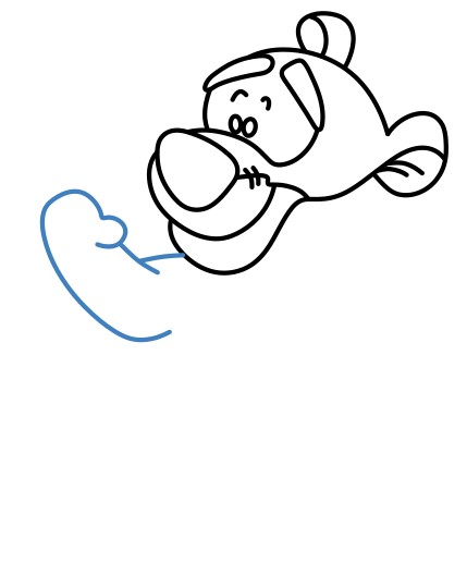 Hướng dẫn vẽ Tigger đang ngồi. - Bước 6