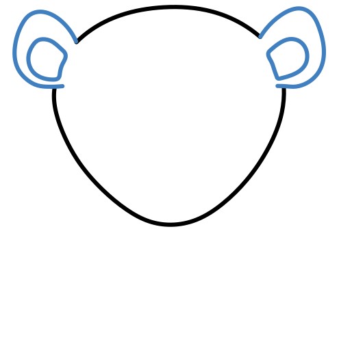 Hướng dẫn vẽ Tigger phong cách vẽ chibi. - Bước 2