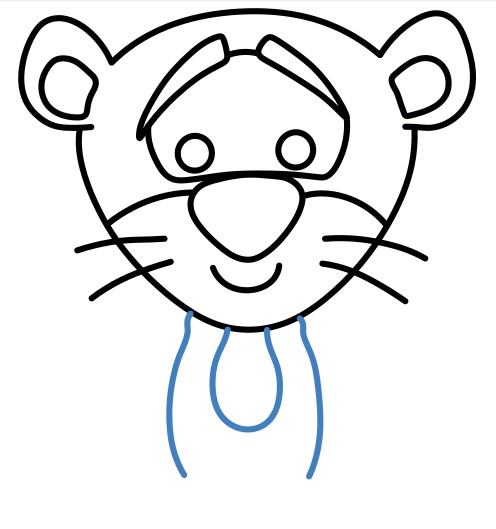 Hướng dẫn vẽ Tigger phong cách vẽ chibi. - Bước 5