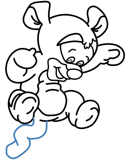 Hướng dẫn vẽ Tigger nhảy nhót. - Bước 10