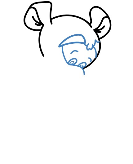 Hướng dẫn vẽ Tigger nhảy nhót. - Bước 3