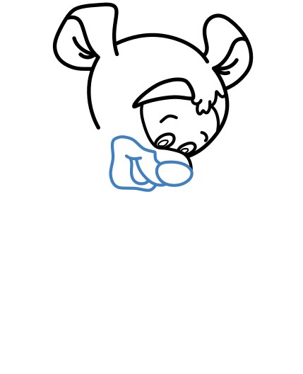 Hướng dẫn vẽ Tigger nhảy nhót. - Bước 4