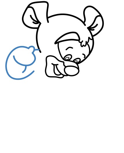 Hướng dẫn vẽ Tigger nhảy nhót. - Bước 5