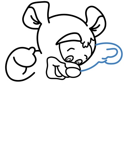 Hướng dẫn vẽ Tigger nhảy nhót. - Bước 6