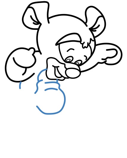 Hướng dẫn vẽ Tigger nhảy nhót. - Bước 7