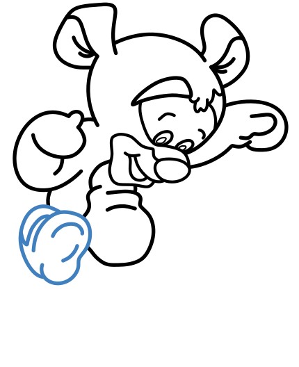 Hướng dẫn vẽ Tigger nhảy nhót. - Bước 8