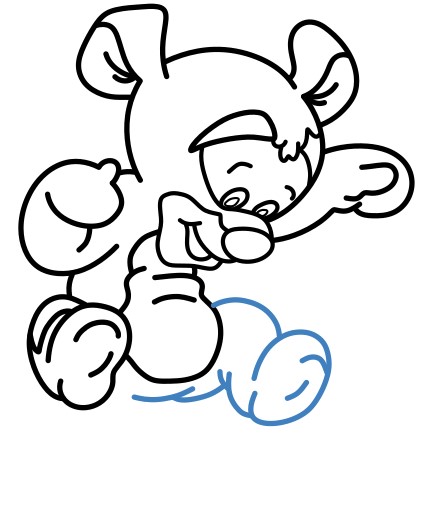 Hướng dẫn vẽ Tigger nhảy nhót. - Bước 9