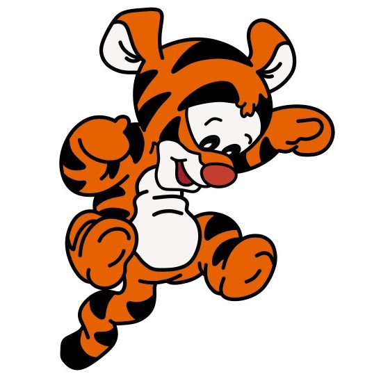 Hướng dẫn vẽ Tigger nhảy nhót.