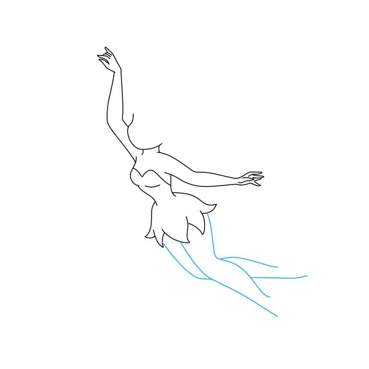 Hướng dẫn vẽ Tinkerbell đơn giản và đẹp - Bước 4