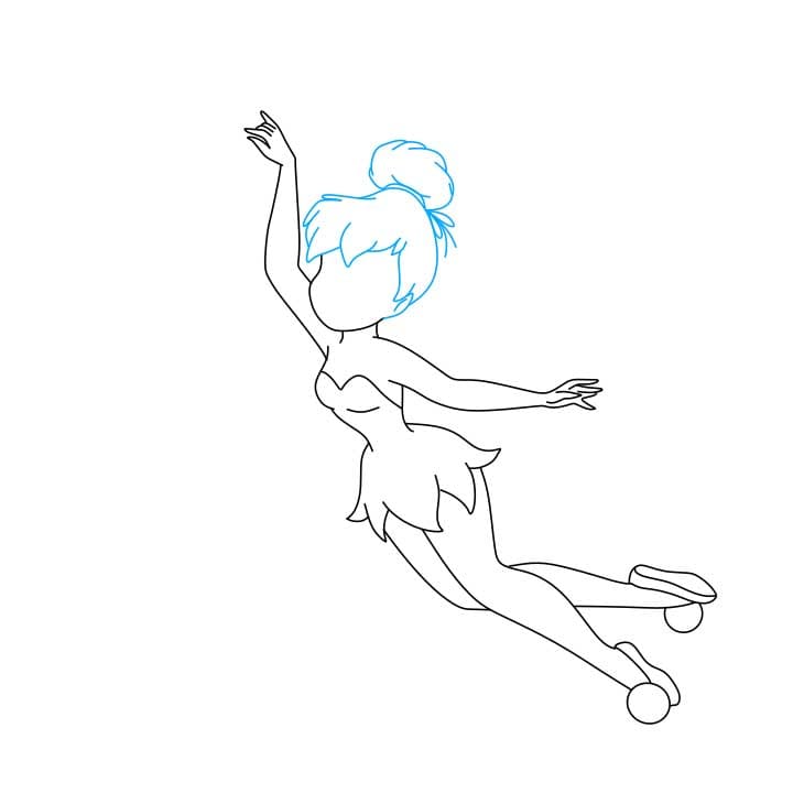 Hướng dẫn vẽ Tinkerbell đơn giản và đẹp - Bước 6