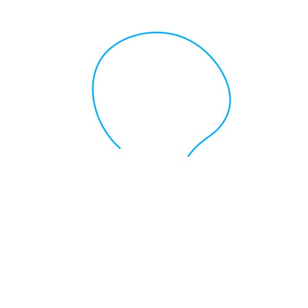 Hướng dẫn vẽ Tweety đơn giản và đẹp cho bé - Bước 1