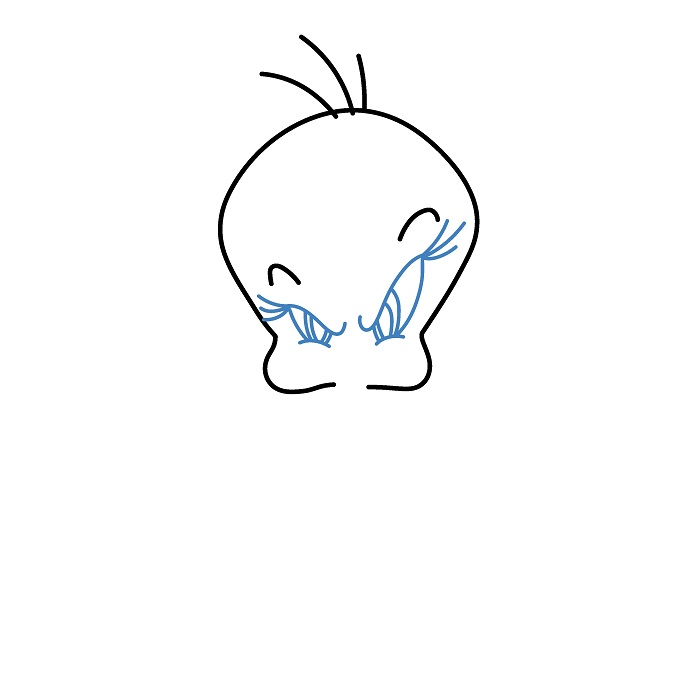 Hướng dẫn vẽ Tweety giận dữ. - Bước 3