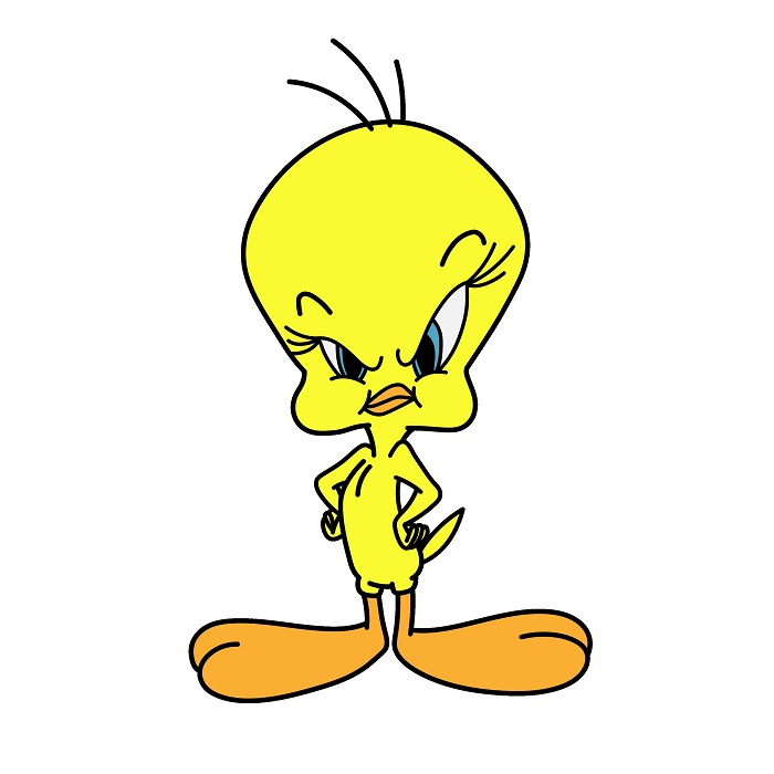 Hướng dẫn vẽ Tweety giận dữ. - Bước 9