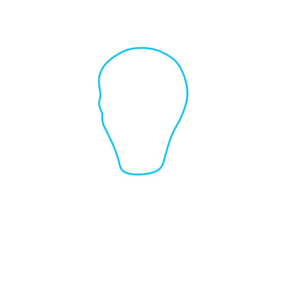 Hướng dẫn vẽ Venom siêu ngầu - Bước 1