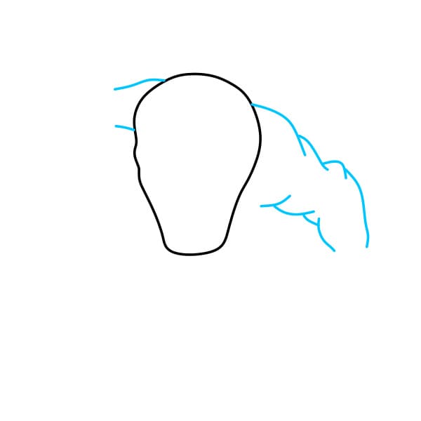 Hướng dẫn vẽ Venom siêu ngầu - Bước 2