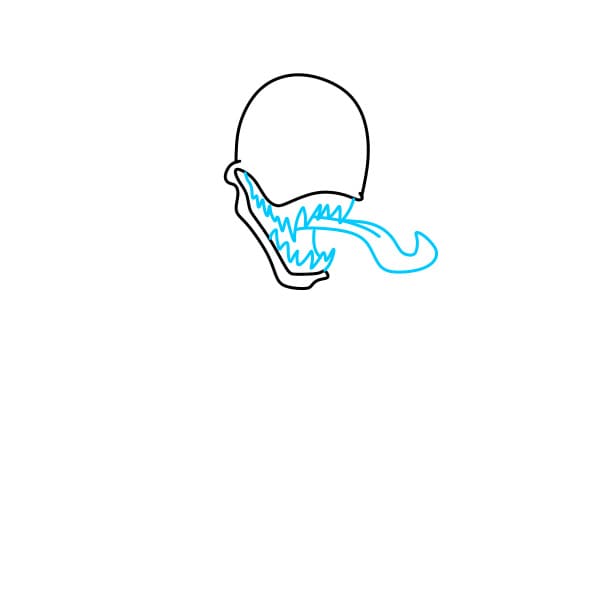 Hướng dẫn vẽ nhân vật Venom siêu ngầu - Bước 2