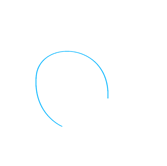 Hướng dẫn cách vẽ vịt Donald đơn giản và ngộ nghĩnh dễ thương cho bé - Bước 1