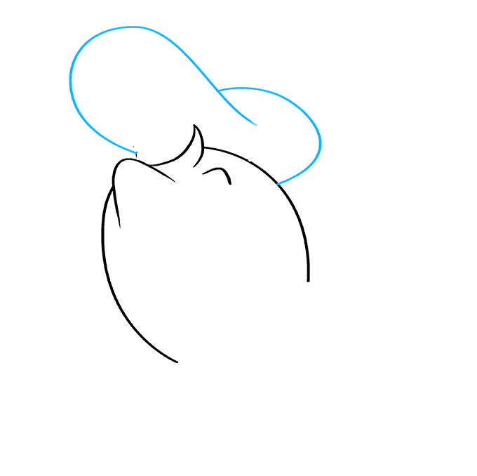 Hướng dẫn cách vẽ vịt Donald đơn giản và ngộ nghĩnh dễ thương cho bé - Bước 3