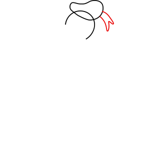 Hướng dẫn cách vẽ vịt Donald vui vẻ và đáng yêu chi tiết từng bước cho bé - Bước 3