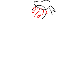 Hướng dẫn cách vẽ vịt Donald vui vẻ và đáng yêu chi tiết từng bước cho bé - Bước 4