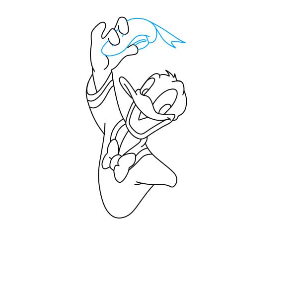 Hướng dẫn cách vẽ vịt Donald thân thiện và vui vẻ cho bé - Bước 6