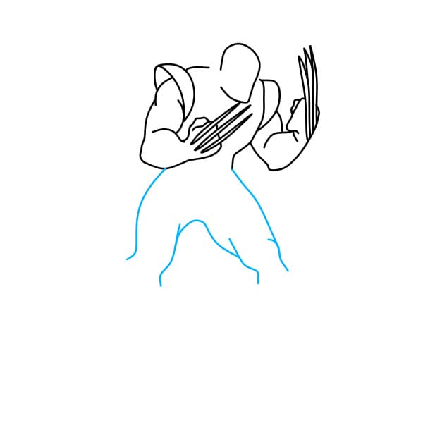 Hướng dẫn vẽ Wolverine siêu ngầu cho bé - Bước 5