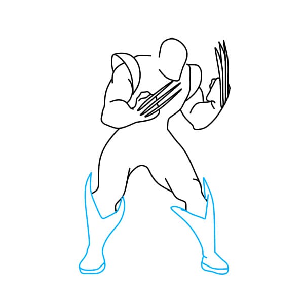 Hướng dẫn vẽ Wolverine siêu ngầu cho bé - Bước 6