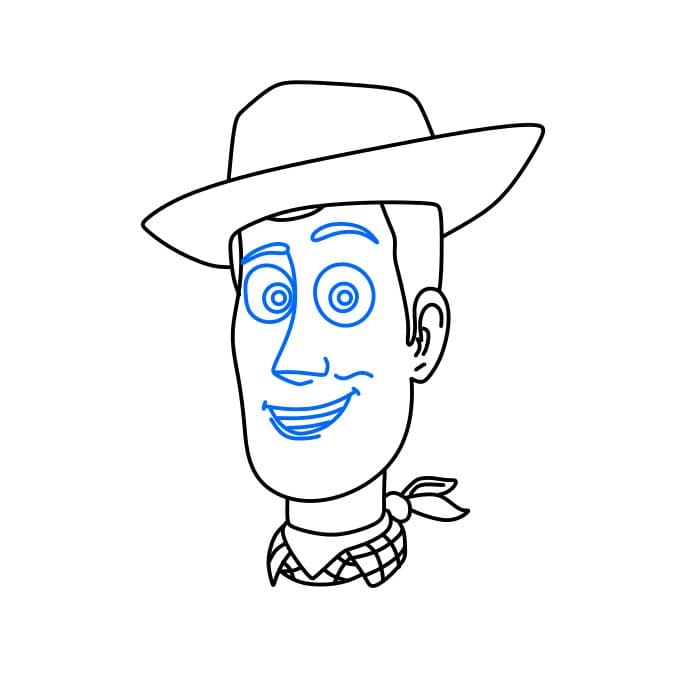 Hướng dẫn cách vẽ Woody chi tiết từng bước - Bước 5