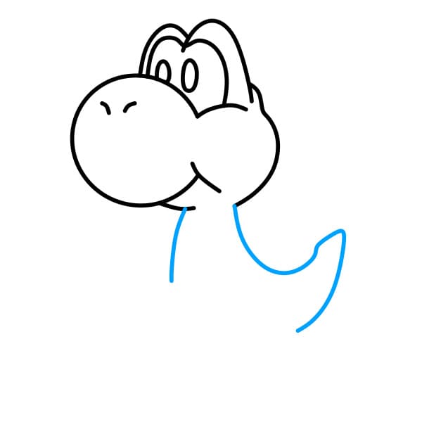 Hướng dẫn vẽ nhân vật Yoshi đơn giản và dễ thương - Bước 4