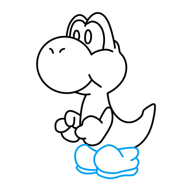 Hướng dẫn vẽ nhân vật Yoshi đơn giản và dễ thương - Bước 6