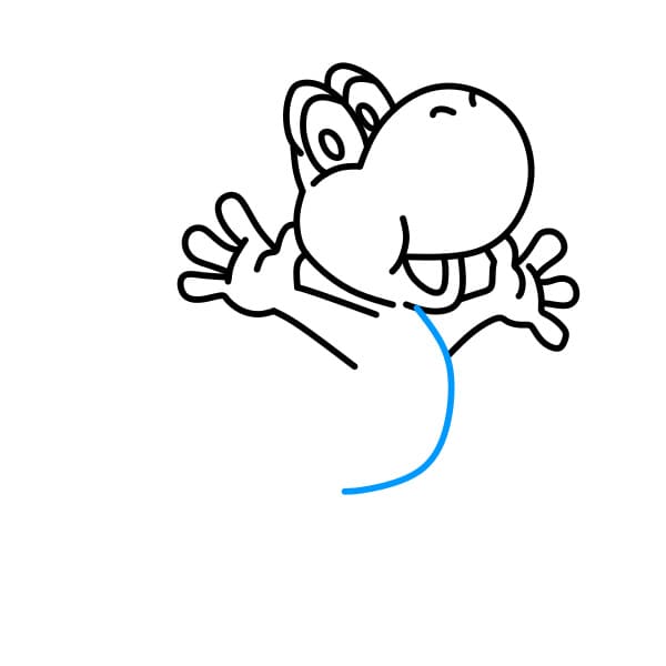 Hướng dẫn vẽ nhân vật Yoshi đơn giản và dễ thương - Bước 4