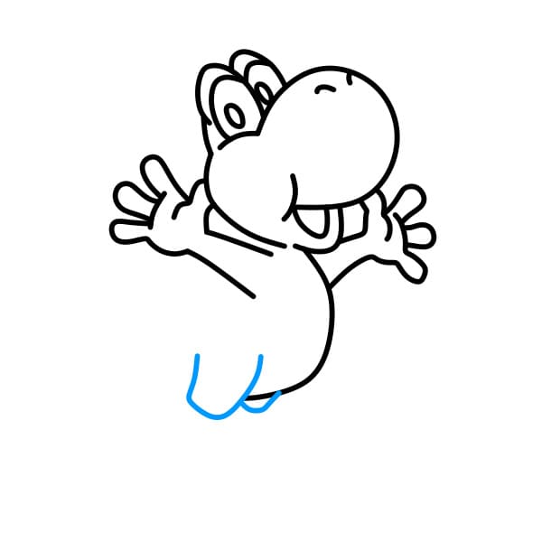Hướng dẫn vẽ nhân vật Yoshi đơn giản và dễ thương - Bước 5