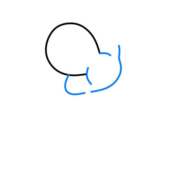 Hướng dẫn vẽ nhân vật Yoshi đơn giản và dễ thương - Bước 2