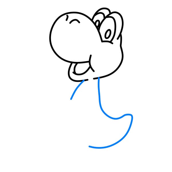 Hướng dẫn vẽ nhân vật Yoshi đơn giản và dễ thương - Bước 4