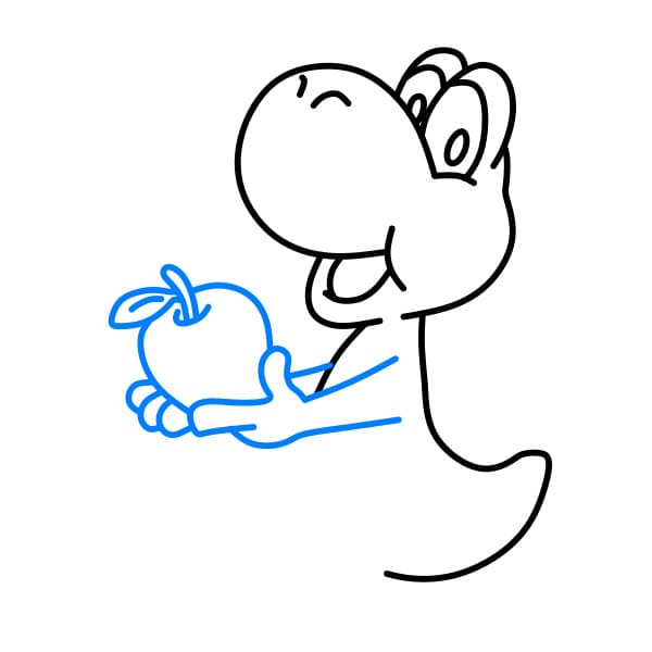 Hướng dẫn vẽ nhân vật Yoshi đơn giản và dễ thương - Bước 5