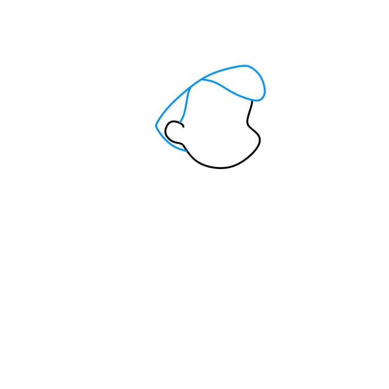 Hướng dẫn cách vẽ cậu bé người gỗ ( Pinocchio) đơn giản cho bé - Bước 2