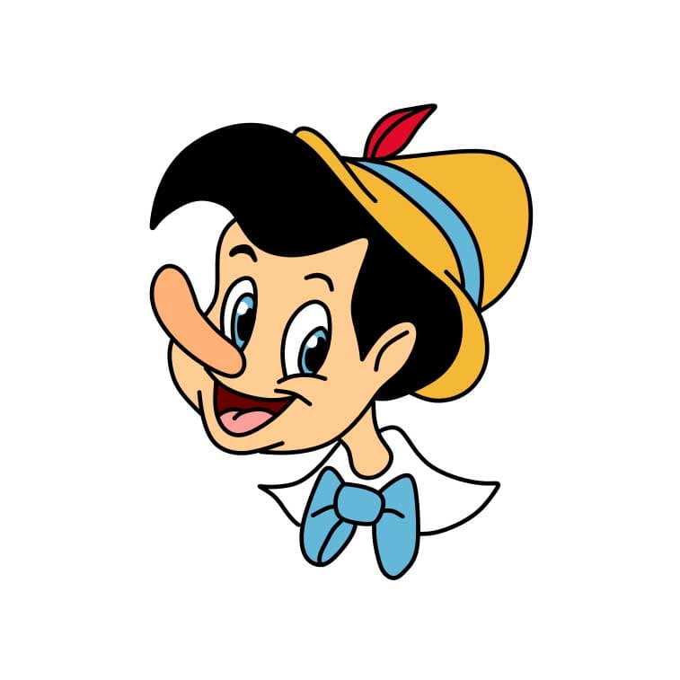 Hướng dẫn cách vẽ cậu bé người gỗ ( Pinocchio) đáng yêu - Bước 6