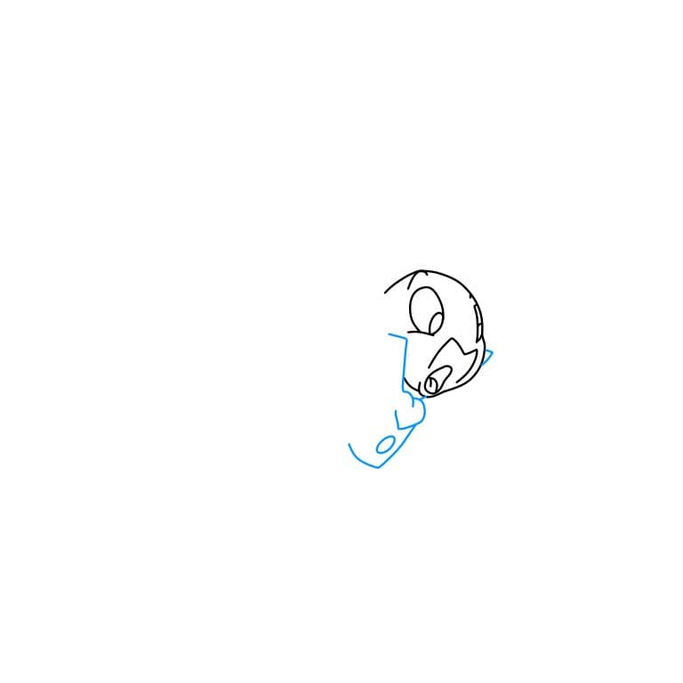 Hướng dẫn cách vẽ chú dế Jiminy đơn giản và đẹp cho bé - Bước 2