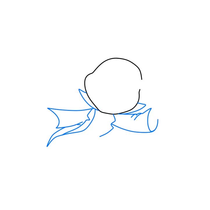 Hướng dẫn cách vẽ chú dế Jiminy đơn giản và đẹp cho bé - Bước 2